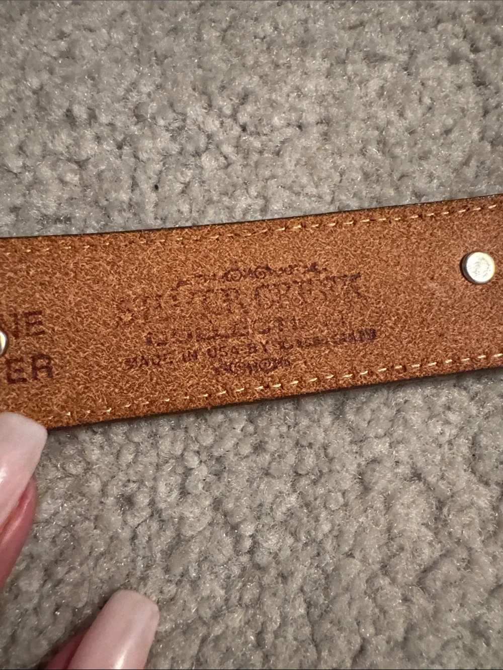 Vintage Leegin Silver Creek Leather  Western-Style Belt with Silver Animals